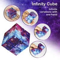 KEEYMENT Infinity Cube Fidget hračka, galaktická antistresová kocka pre dospelých a deti, hlavolam na odbúranie úzkosti a krátenie času 2