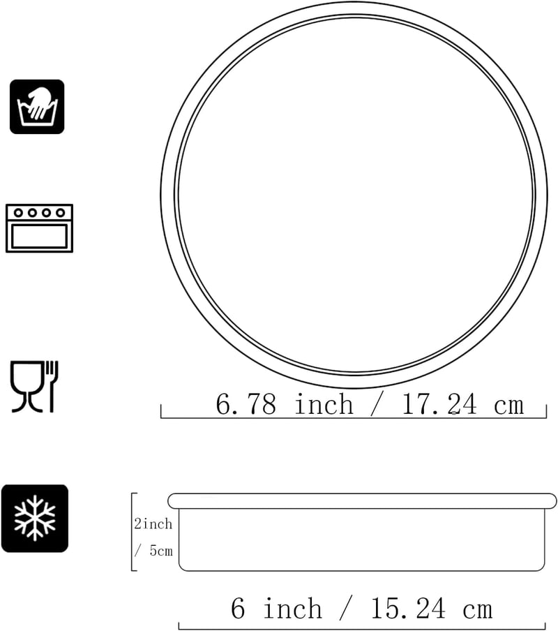 Kefyixc Kerek Alumínium Tortaforma 15cm 3 Darabos Szett Születésnapi Torta Sütéshez