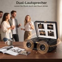 Prenosné CD rádio Kegaudio s funkciou Bluetooth, retro dizajn, čierne 7