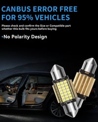 Keiurot C5W LED 36mm Feston CANBUS Hiba nélkül 12V 18SMD Fehér beltéri mennyezeti lámpa csomag 6 db 3175 DE3175 DE3021 helyett 3