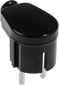 KEL 10 db Schuko Csatlakozó 16A 230V Fekete Földelő Dugó IP20 3
