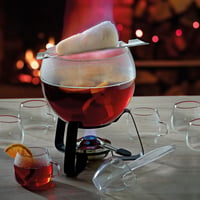 kela Fina staklena zdjela za Feuerzangenbowle 3,5 litara, vatrostalna zdjela za punč, staklena posuda 5