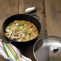 Kela KERROS indukčná panvica s nepriľnavým povrchom, liaty hliník, s pokrievkou, 32 cm, paella panvica s vysokým okrajom 8