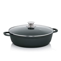 Kela KERROS indukčná panvica s nepriľnavým povrchom, liaty hliník, s pokrievkou, 32 cm, paella panvica s vysokým okrajom 1