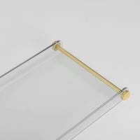 Kelelife 80 cm-es fürdőszobai polc arany fogantyúval akril fürdőpanel 3