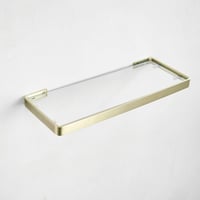 Kelelife Fürdőszobai Fali Polc Üveg Rozsdamentes Acél 45cm Korláttal 5