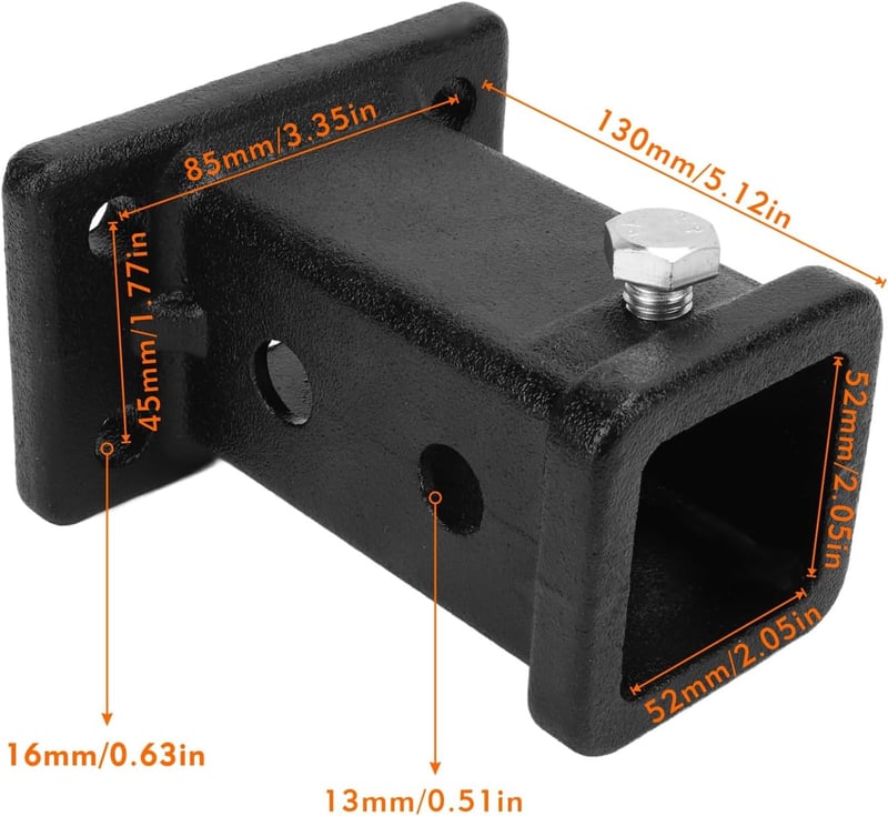 Kelepu Vonóhorog Adapter 2 Hüvelyk Csavaros Univerzális Pótkocsi Vonófej Pickup Teherautó Trailer Alkatrész