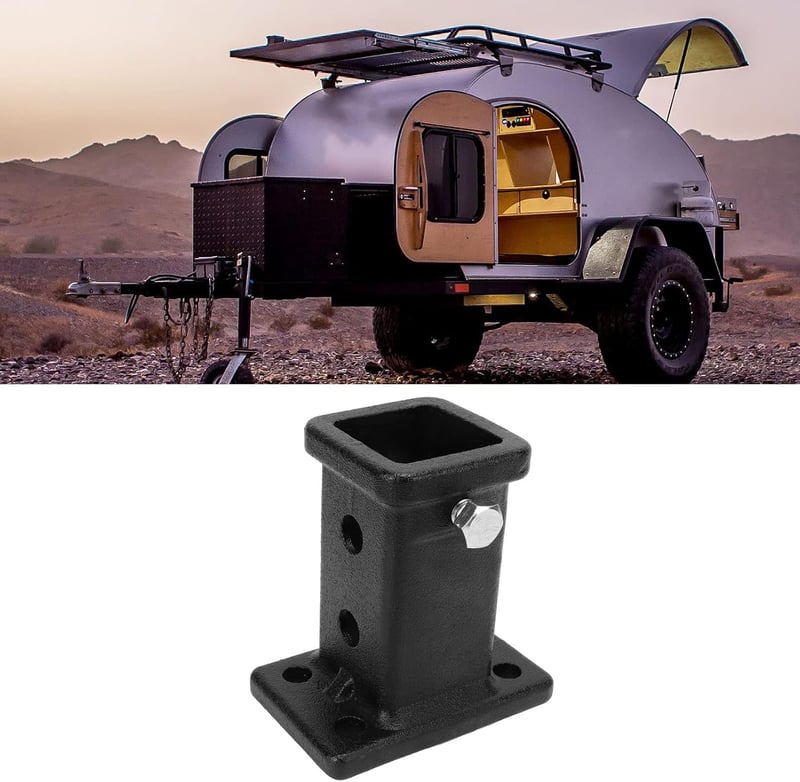 Kelepu Vonóhorog Adapter 2 Hüvelyk Csavaros Univerzális Pótkocsi Vonófej Pickup Teherautó Trailer Alkatrész
