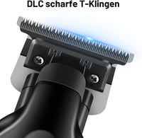 KEMEI 2299 vezeték nélküli szakáll és hajvágó trimmer férfiaknak, Zero Gap T-kés, 3 vezetőfésű 1 2 3 mm 2
