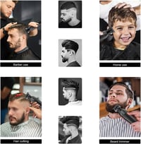 KEMEI 2299 vezeték nélküli szakáll és hajvágó trimmer férfiaknak, Zero Gap T-kés, 3 vezetőfésű 1 2 3 mm 5