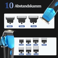 KEMEI Professzionális Hajvágó Készlet Elektromos Szakállvágóval és Fodrász Nyírógéppel 6