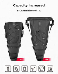 KEMIMOTO 11L vízálló nyeregcsomag kerékpárhoz, MTB és E-bike nyereg táska 3