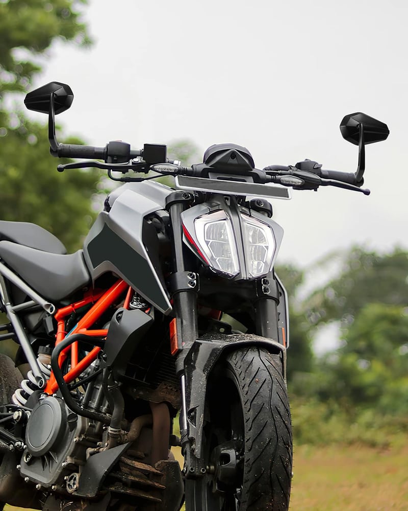 KEMIMOTO CNC Kormányvég Tükör 22mm - E-Jóváhagyott 360° Forgatható Motortükör, Univerzális Visszapillantó Alumínium Oldaltükör Motorkerékpár