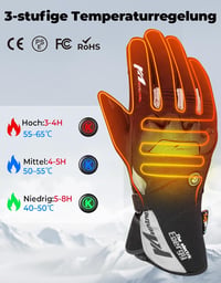 KEMIMOTO fűthető motoros kesztyű 3000 mAh akkuval -20°C-ig 2