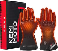 KEMIMOTO fűthető motoros kesztyű touchscreen szénszálas héjjal 1