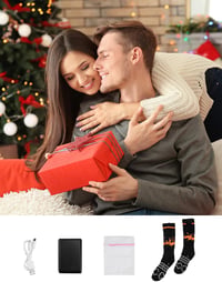 KEMIMOTO Fűthető zokni applikációs vezérléssel, 4000 mAh akkumulátor, USB töltés, férfi-női 7