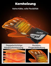 KEMIMOTO Fűtött Motoros Kesztyű 2500mAh Akkumulátorral Férfiaknak és Nőknek 4