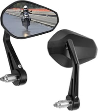 KEMIMOTO Motorkerékpár Kormányvég Tükör 2db 360° Forgó Oldaltükör 22mm - rhombus 1