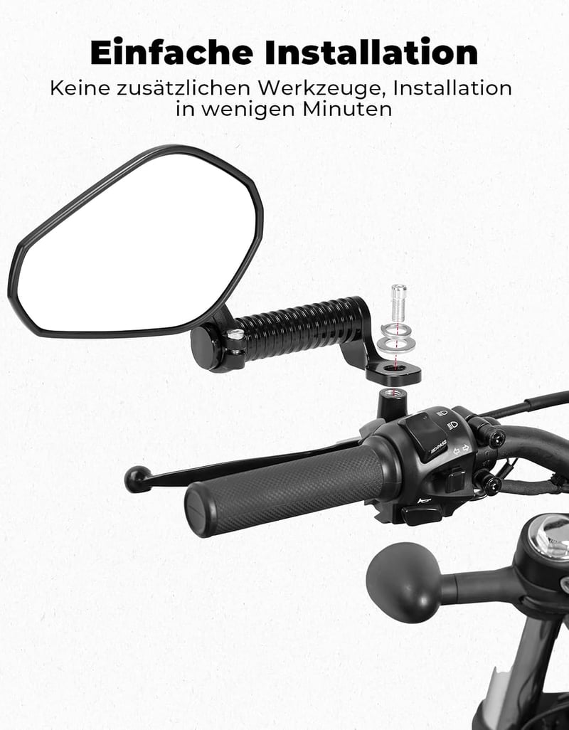 KEMIMOTO Motorkerékpár Tükör CNC Kiterjesztéssel M10 Univerzális