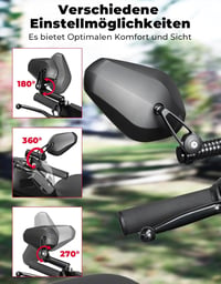 KEMIMOTO Motorkerékpár Tükör CNC Kiterjesztéssel M10 Univerzális 3