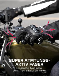 KEMIMOTO Motoros Kesztyű Nyári Érintőképernyős Bokavédővel 5