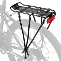 Portbagaj spate universal KEMIMOTO pentru biciclete MTB și cursieră cu eliberare rapidă, portbagaj cu reflector pentru bicicletă, negru 8