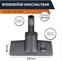 Kenekos univerzális porszívó fej Miele porszívóhoz - összes modellhez kompatibilis 2