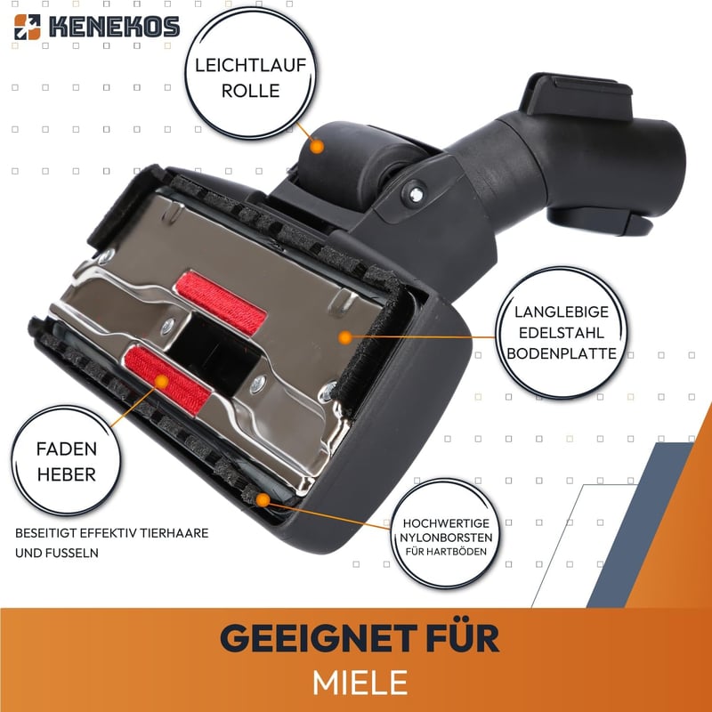 Kenekos univerzális porszívó fej Miele porszívóhoz - összes modellhez kompatibilis