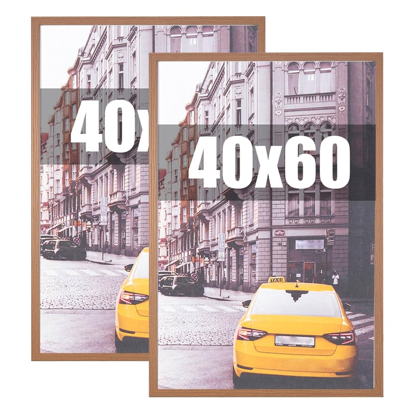 kennethan Tölgyfa Képkeret Falra és Íróasztalra – 40x60 cm, 2 db-os Csomag