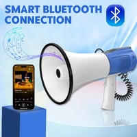 Kensbro 120W Megafon Sírénával, Mikrofonnal és Bluetooth Funkcióval, 2000M Hatótáv 4