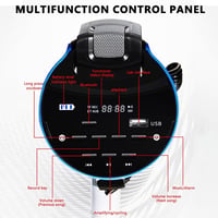 Kensbro 120W Megafon Sírénával, Mikrofonnal és Bluetooth Funkcióval, 2000M Hatótáv 8