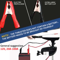 Kensbro 12V elektromos csónakmotor 28 lbs tolóerővel, 5 előre és 3 hátra fokozat 7