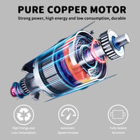 Kensbro 370W elektromos csatornatakarító gép 6 vágófejjel 40-110mm csövekhez 2