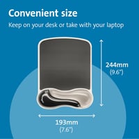 Kensington DuoGel ergonómikus egérpad csuklótámasszal - szürke 2