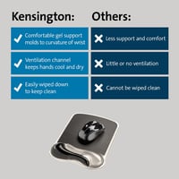 Kensington DuoGel ergonómikus egérpad csuklótámasszal - szürke 8