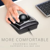 Kensington Expert Mouse Trackball Kábeles optikai ergonomikus hanyattegér, görgetőgyűrűvel, Windows és macOS kompatibilis, fekete (64325) 9