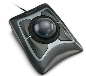 Kensington Expert Mouse žičani optički ergonomski trackball s rotirajućim prstenom, kompatibilan s Windows i macOS sustavima, crni (64325)
