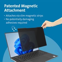 Kensington MagPro mágneses betekintésgátló kijelzővédő 15.6 hüvelykes laptophoz 16x10 adatbiztonság kékszűrővel K55255WW 2
