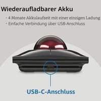 Trackball Kensington SlimBlade Pro Bluetooth, čierny, kompatibilný s Windows a macOS, pre PC a notebooky, pre pravákov aj ľavákov, optické snímanie K7 3