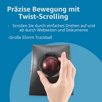 Trackball Kensington SlimBlade Pro Bluetooth, čierny, kompatibilný s Windows a macOS, pre PC a notebooky, pre pravákov aj ľavákov, optické snímanie K7 4