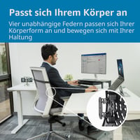 Ergonomická bedrová opierka Kensington SmartFit Conform K60412WW, výškovo nastaviteľný vankúš pod kríže na kancelársku stoličku aj do auta 5