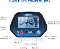 KENTOKTOOL Fémkereső Detektor LCD Kijelzővel, 3 Mód, Felnőtteknek és Gyerekeknek 6