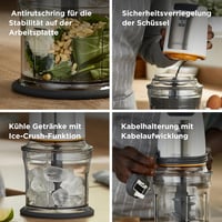 Kenwood Easy Chop CHP61.100WH elektromos aprító 500W fehér 4