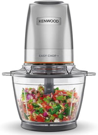 Kenwood EasyChop+ CHP62.400 SI Electric Chopper with Quadruple Blades Made of Stainless Steel, One Touch Operation, Ice Crusher, 0.6 L Working Container, Dishwasher Safe, 500 W, Black 1