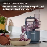 Robot de bucătărie Kenwood MultiPro Compact FDP23.130GY – cuțit din oțel inoxidabil, disc pentru feliere și răzuire, funcție Pulse, albastru 3