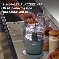 Robot de bucătărie Kenwood MultiPro Compact FDP23.130GY – cuțit din oțel inoxidabil, disc pentru feliere și răzuire, funcție Pulse, albastru 5