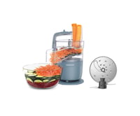 Robot de bucătărie Kenwood MultiPro Compact FDP23.130GY – cuțit din oțel inoxidabil, disc pentru feliere și răzuire, funcție Pulse, albastru 4