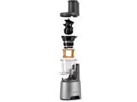 Storcător prin presare la rece Kenwood PureJuice XL JMP85.000SI 230W - Cană 1L, Tub de alimentare XL, Sistem anti-picurare, Argintiu 7