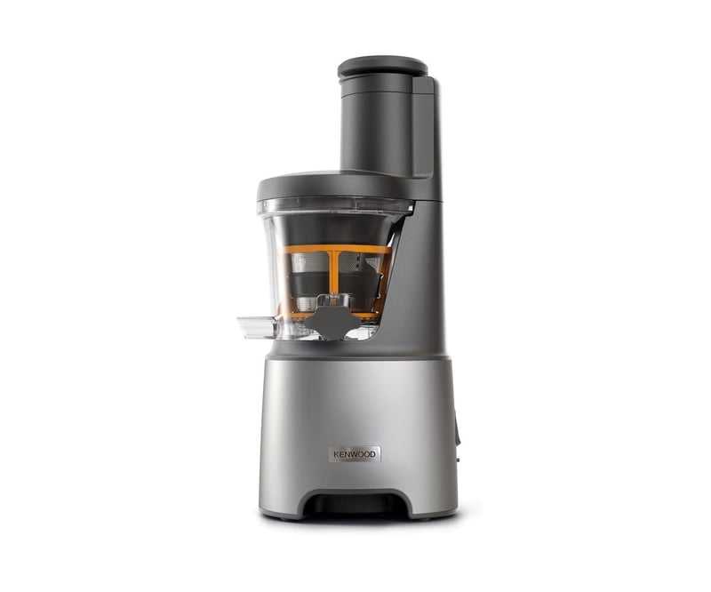 Storcător prin presare la rece Kenwood PureJuice XL JMP85.000SI 230W - Cană 1L, Tub de alimentare XL, Sistem anti-picurare, Argintiu