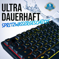 KLIM Chroma RGB Gamer Billentyűzet USB - Színes LED Világítás PC Mac PS4 5